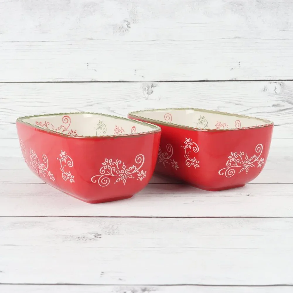 Temp-Tations Floral Lace-Festive 12oz Mini Loaf Pans - Set of Two